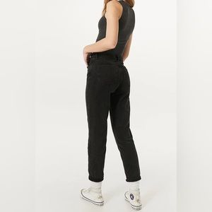 BDG Corduroy High Waist Mom Jeans • Black • Size 26 Waist